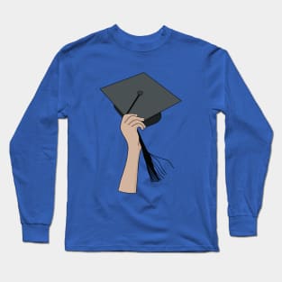 Holding the Square Academic Cap Long Sleeve T-Shirt